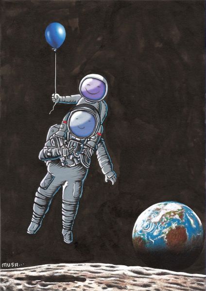 9º Concurso de Humor Gráfico Gin. Todo se complica en el planeta Tierra.